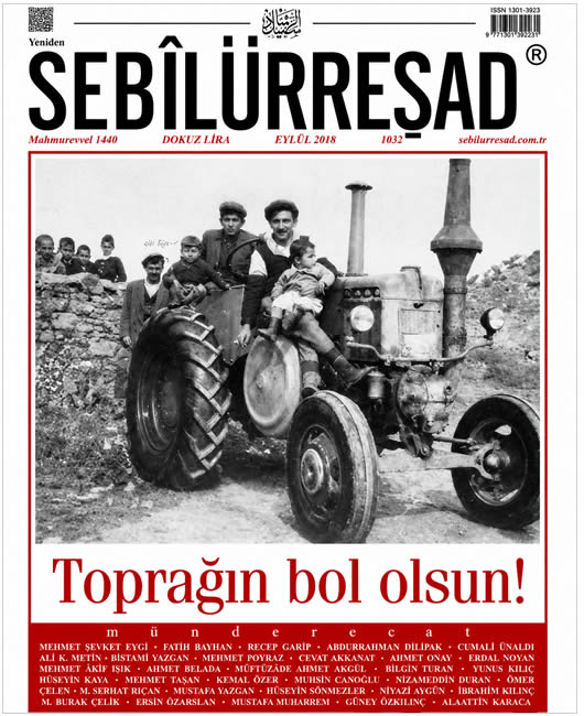 Sebilürreşad Sayı 1032 - Eylül 2018