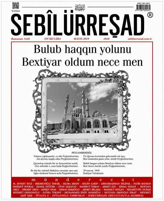 Sebilürreşad Sayı 1040 - Mayıs 2019