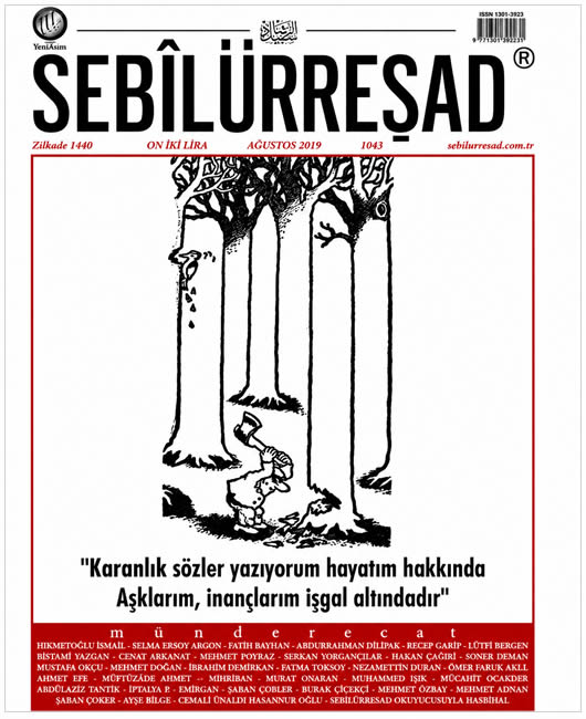 Sebilürreşad Sayı 1043 - Ağustos 2019