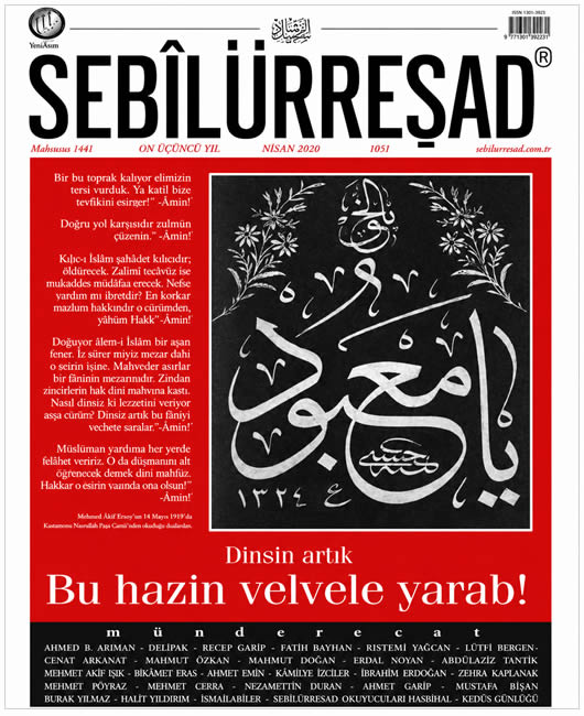 Sebilürreşad Sayı 1051 - Nisan 2020